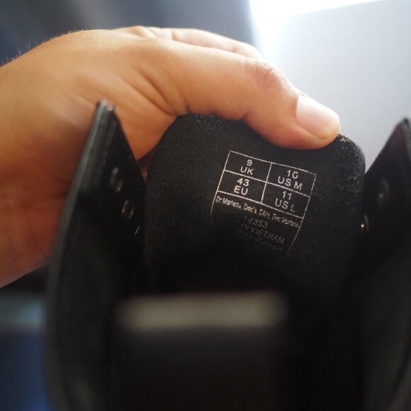 Dr. Martens matte black lace up boot main image 6